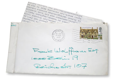 Brief aus London, 10. und 11.3.1970